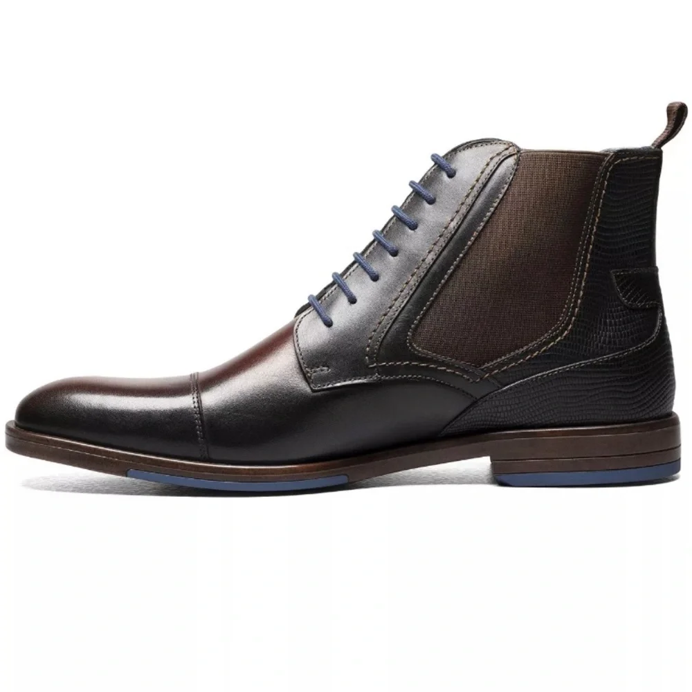 STACY ADAMS Men's Rafferty Cap Toe Lace Up Boots Size 7